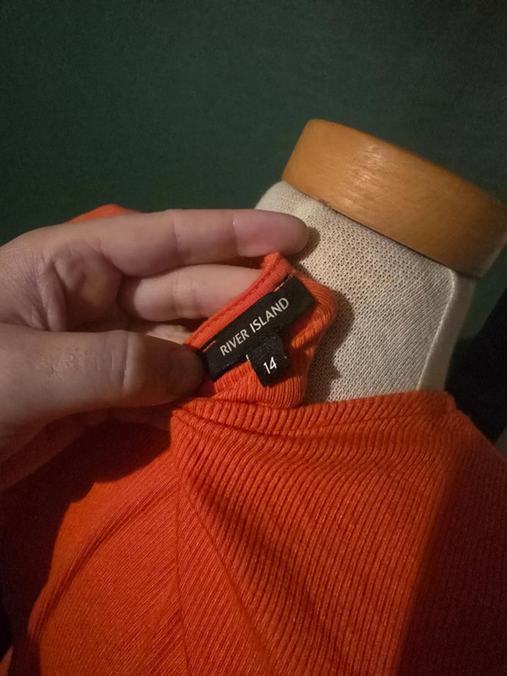 River Island ribbed body dress