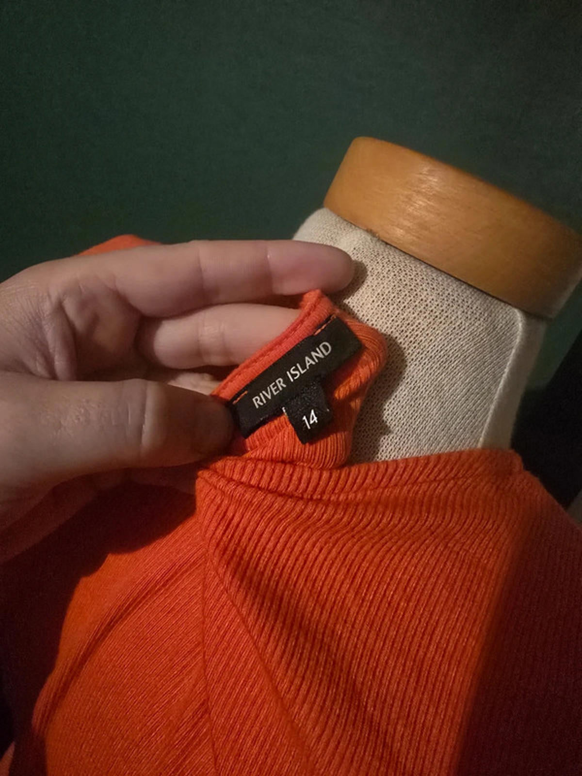 River Island ribbed body dress