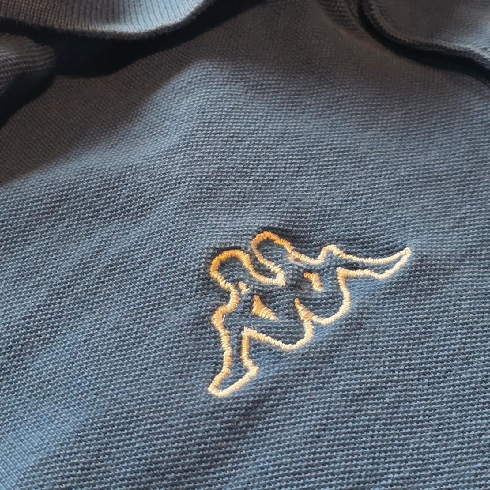 Kappa Polo Shirt Mens Large Blue Classic Logo Short Sleeve Casual Sports Top L