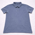Calvin Klein Jeans Polo Shirt XXL Grey Washed Cotton Short Sleeve CK Logo