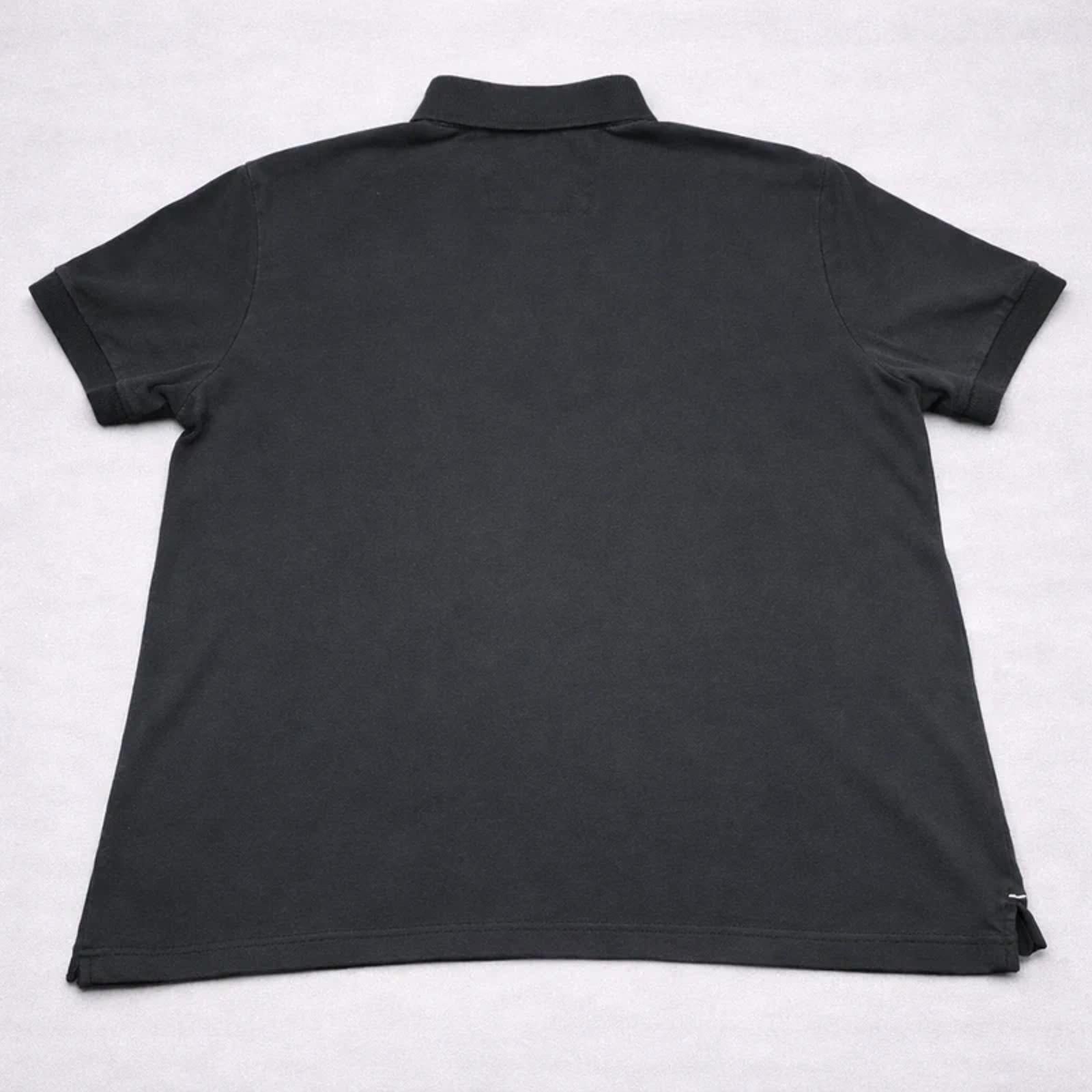 Nautica Polo Shirt XL Black 100% Cotton Classic Fit