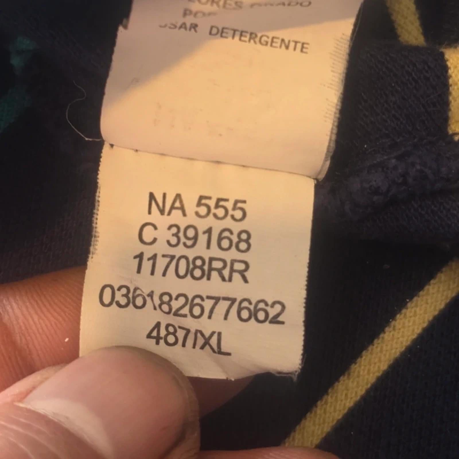 Chaps Ralph Lauren Polo Shirt XL Blue Striped Cotton Short Sleeve Classic Fit