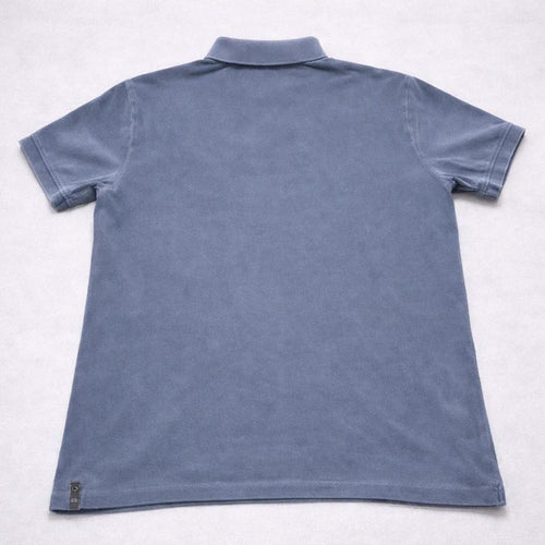 Calvin Klein Jeans Polo Shirt XXL Grey Washed Cotton Short Sleeve CK Logo