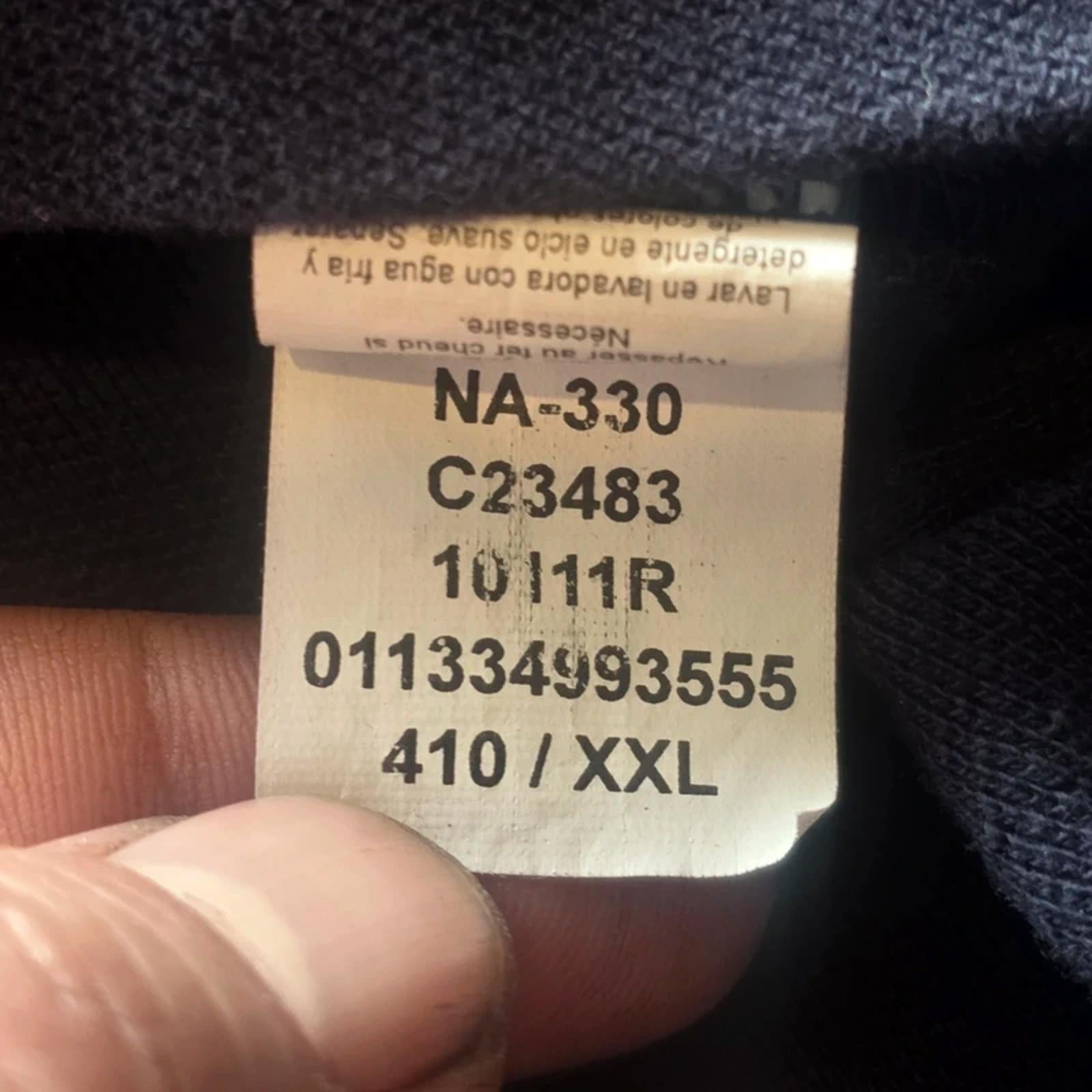 Chaps Ralph Lauren Polo Shirt XXL Navy Blue Short Sleeve Classic Fit Mens