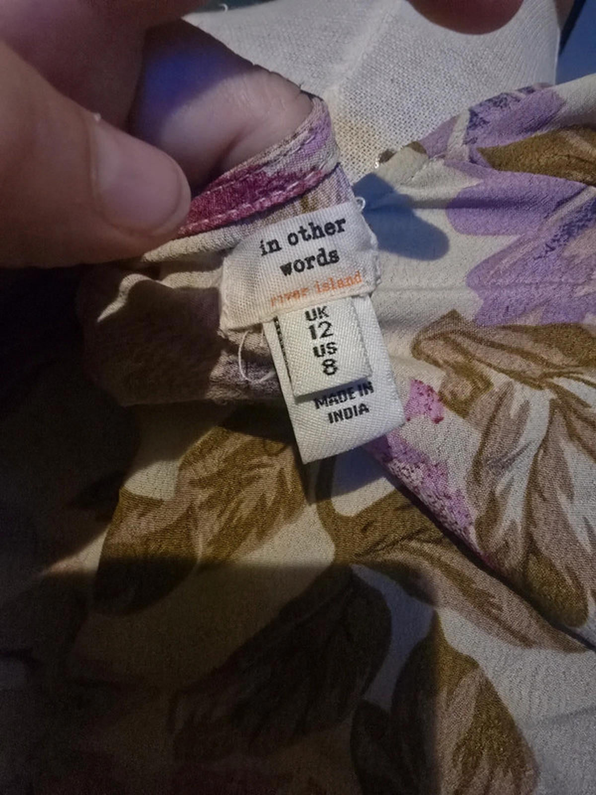 River Island 'in other words' Floral Ruffle Tea Dress