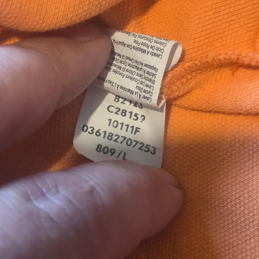 Chaps Ralph Lauren Polo Shirt Mens Large Orange Cotton Short Sleeve Preppy Golf