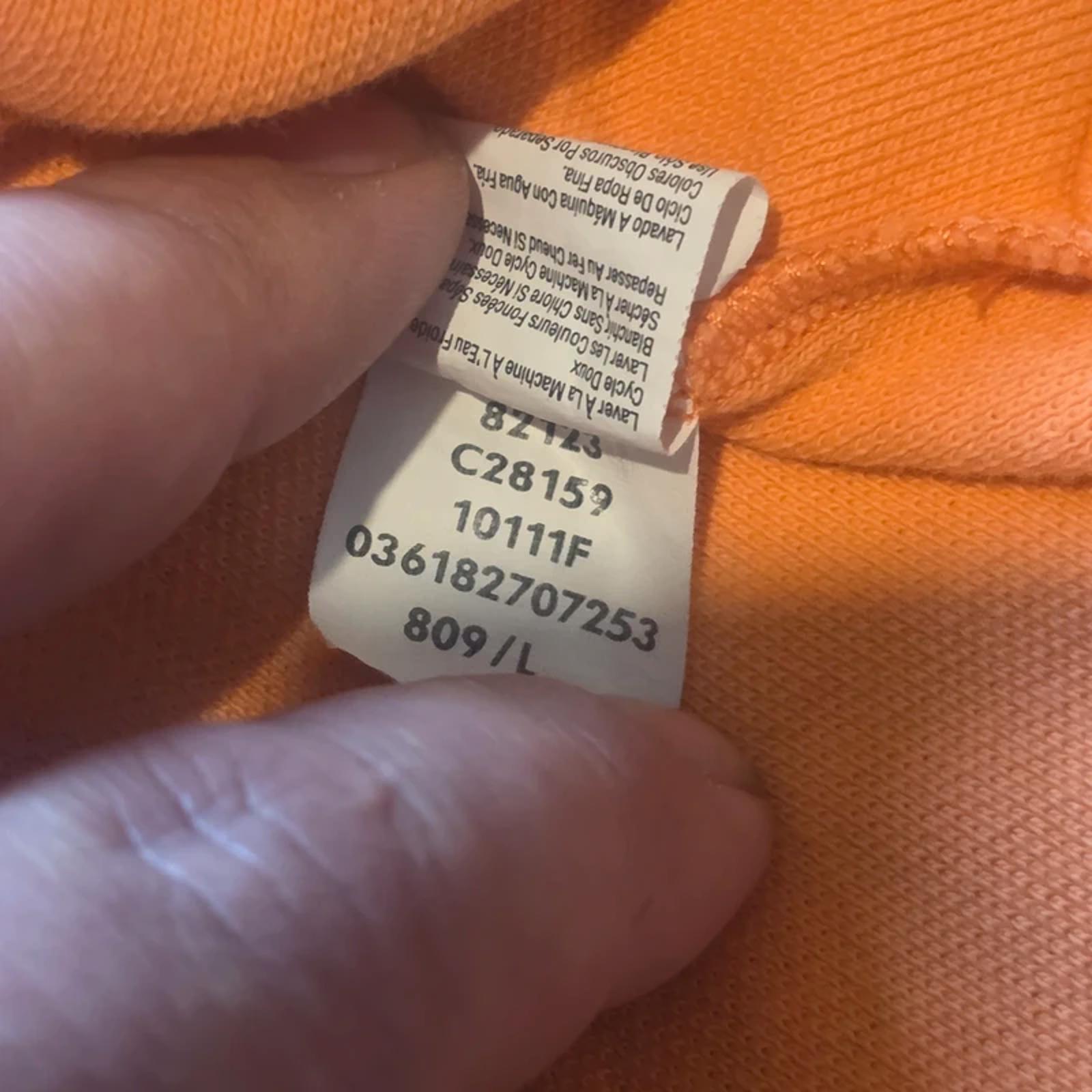 Chaps Ralph Lauren Polo Shirt Mens Large Orange Cotton Short Sleeve Preppy Golf