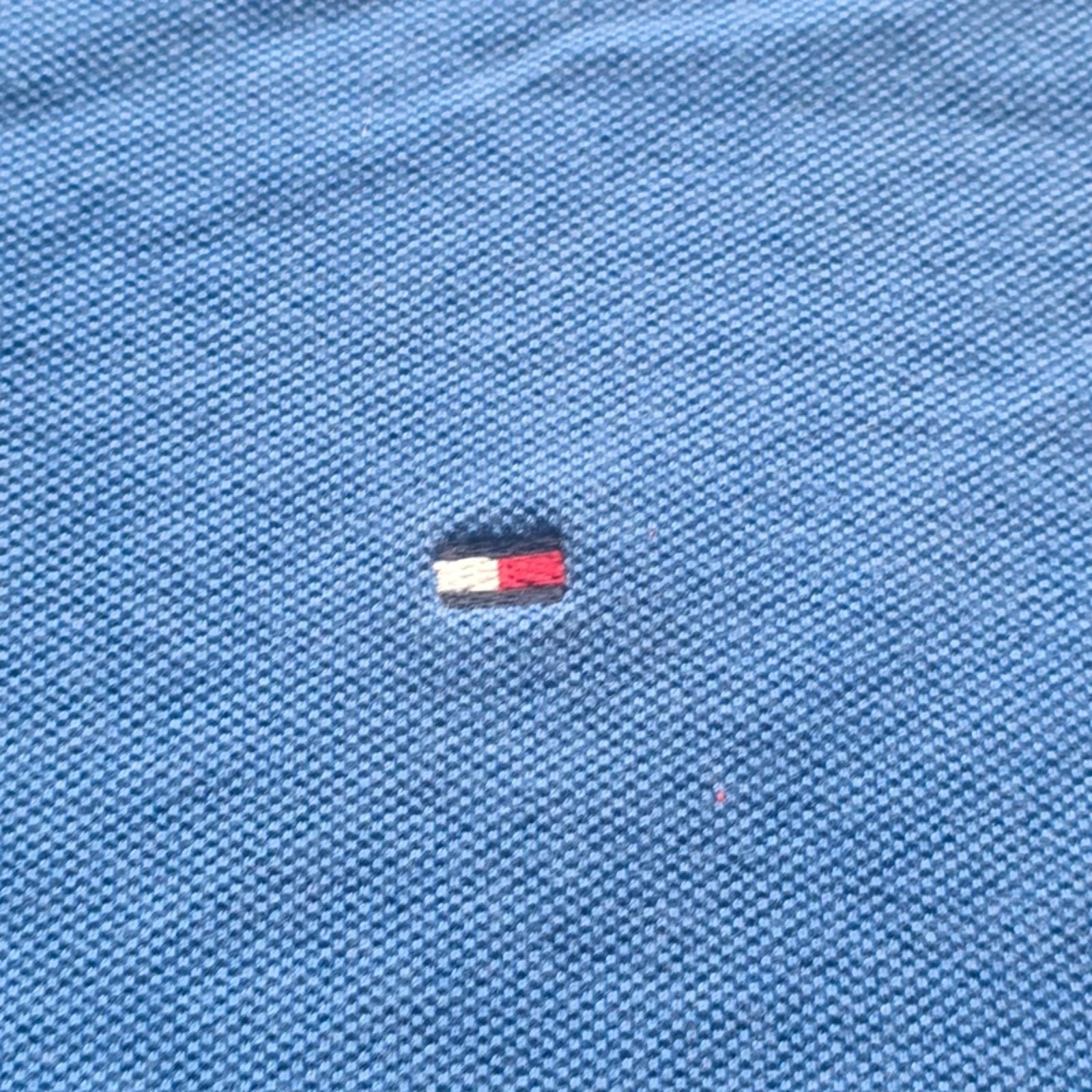 Tommy Hilfiger Mens Polo Shirt S Blue Regular Fit Cotton Classic Logo