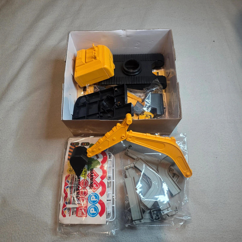 TEMI Construction Excavator Toy Crane Track Set Engineering Series Kids Age 3+