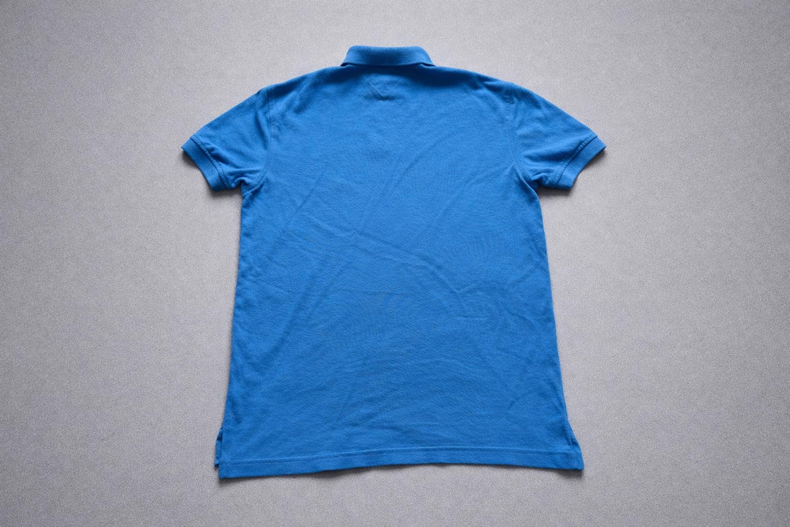 Tommy Hilfiger Mens Polo Shirt S Blue Regular Fit Cotton Classic Logo