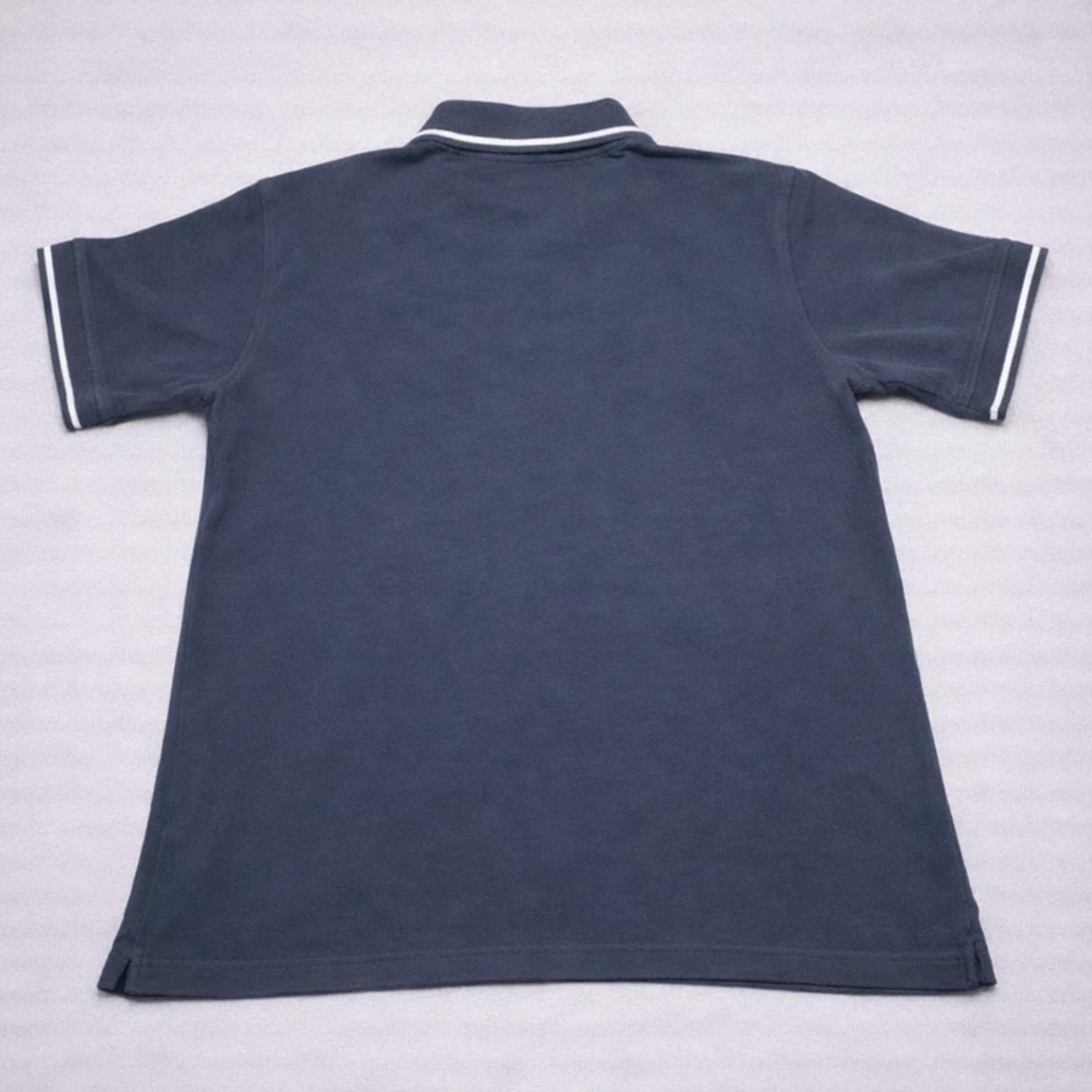 Kappa Navy Polo Shirt Large L Mens Cotton Classic Logo Short Sleeve