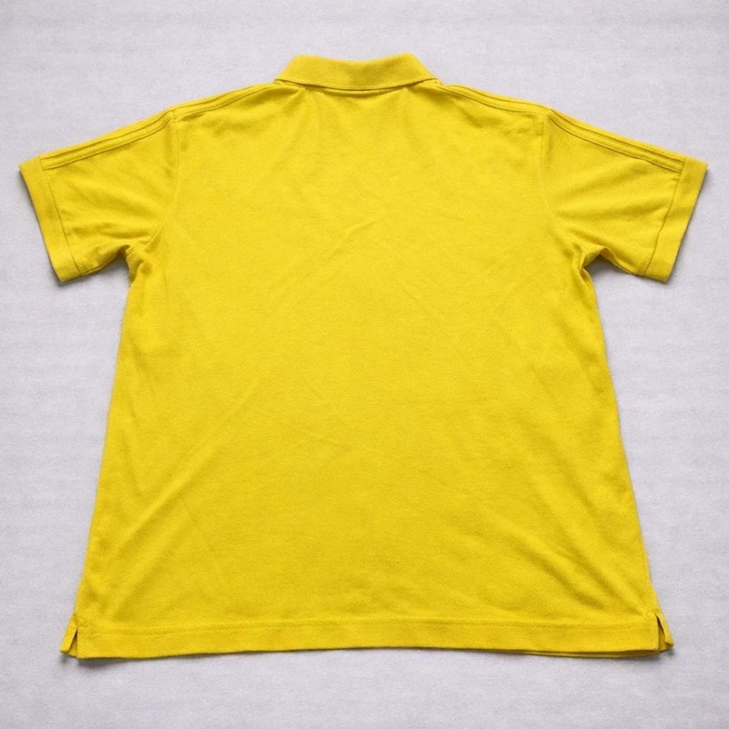 Adidas Clima365 Yellow Polo Shirt Mens M Logo Golf Tennis Casual Summer