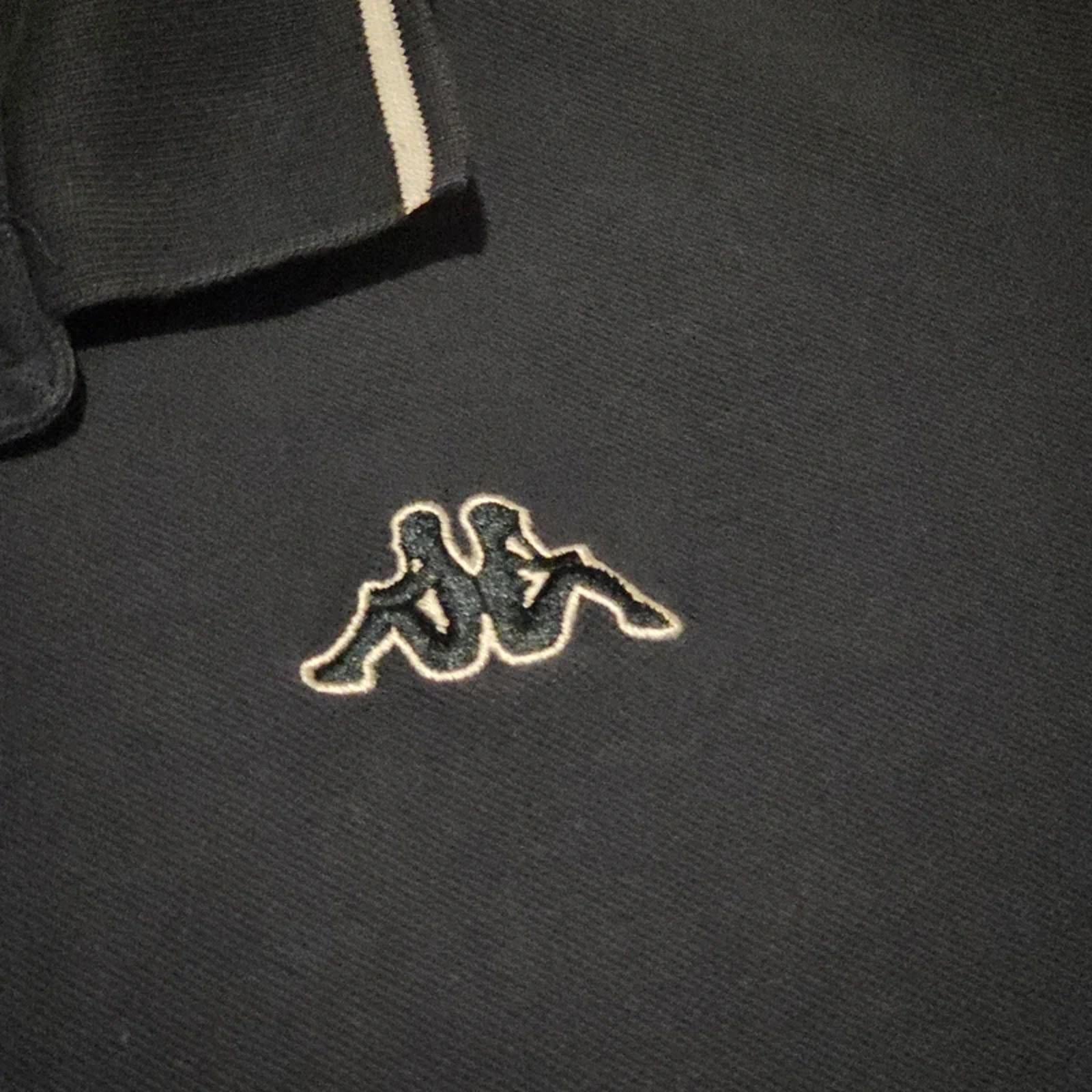 Kappa Navy Polo Shirt Large L Mens Cotton Classic Logo Short Sleeve