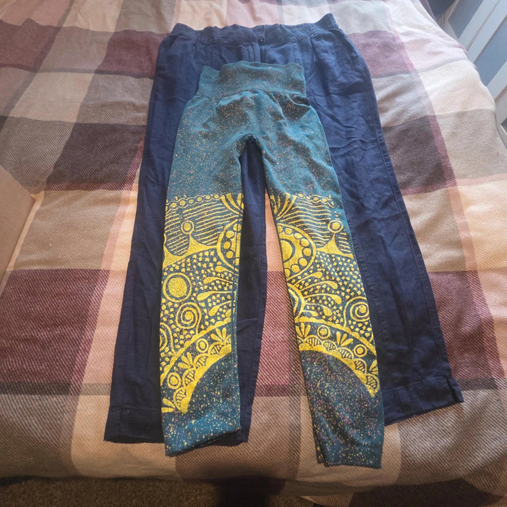 Women's Clothing Bundle - 6 Items - Leggings, Trousers Cardigan, Vest Mixed Size
