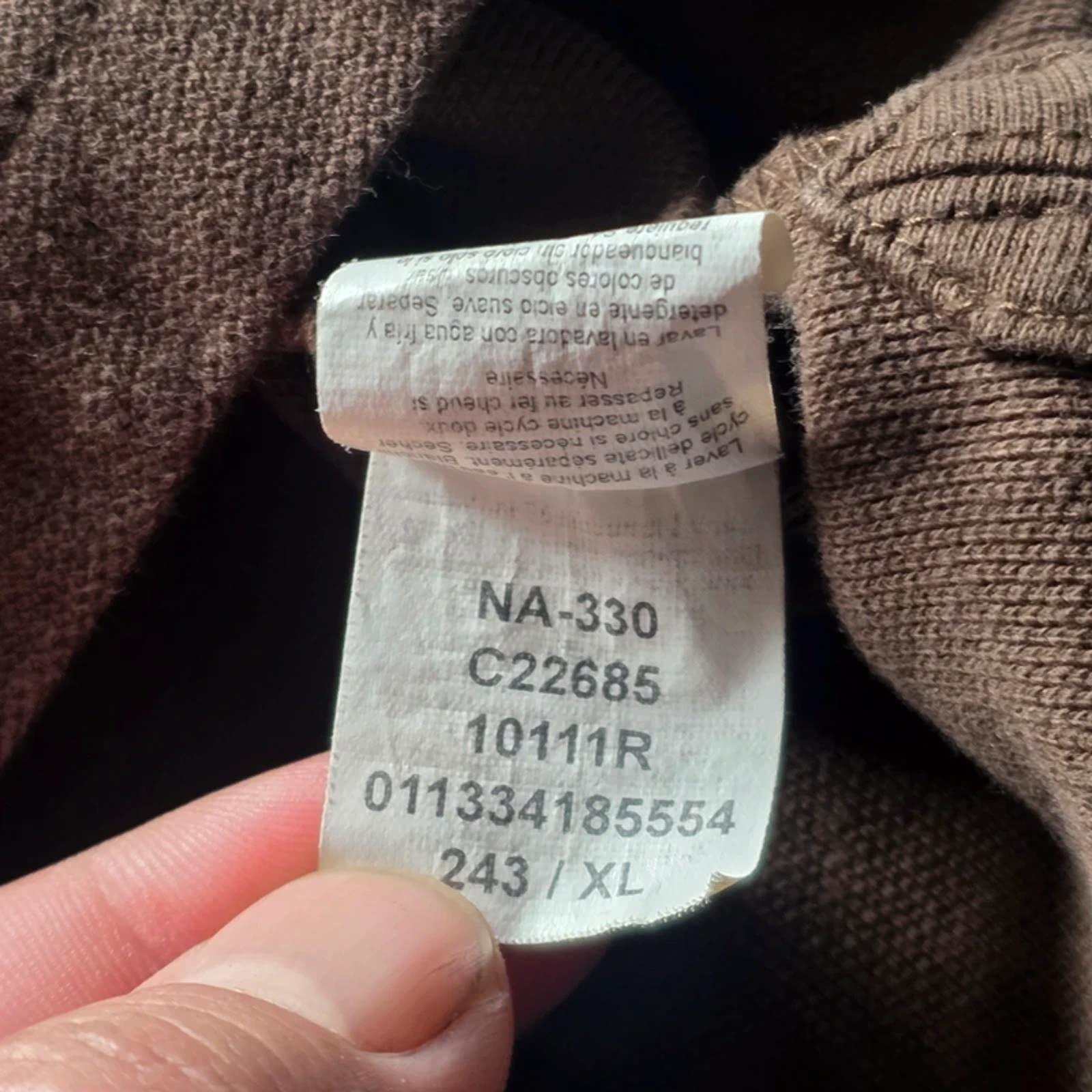 Chaps Ralph Lauren Polo Shirt XL Brown Cotton Classic Logo Short Sleeve Mens