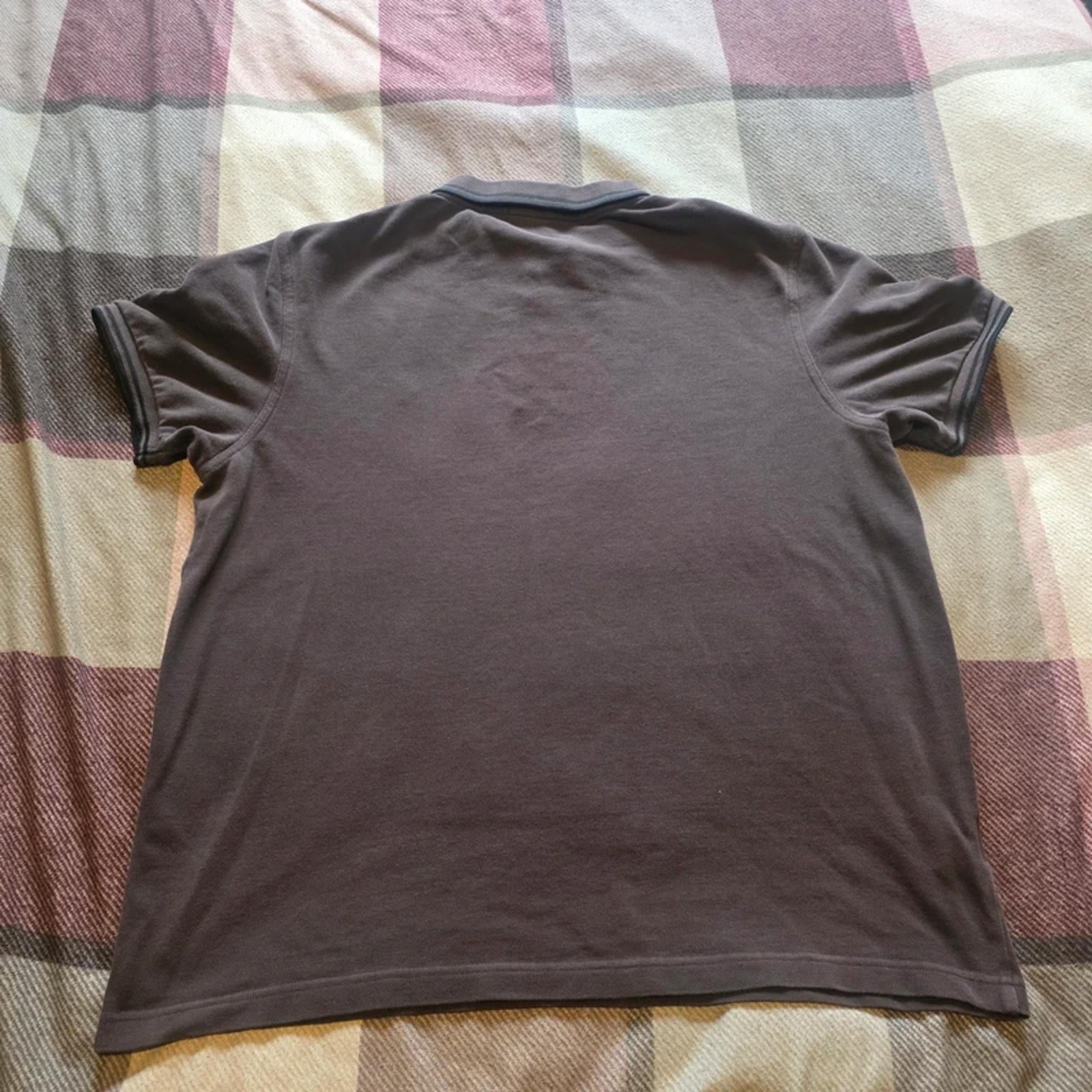 Fred Perry Polo Shirt XL Light Black Classic Laurel Logo Cotton Pique Mens